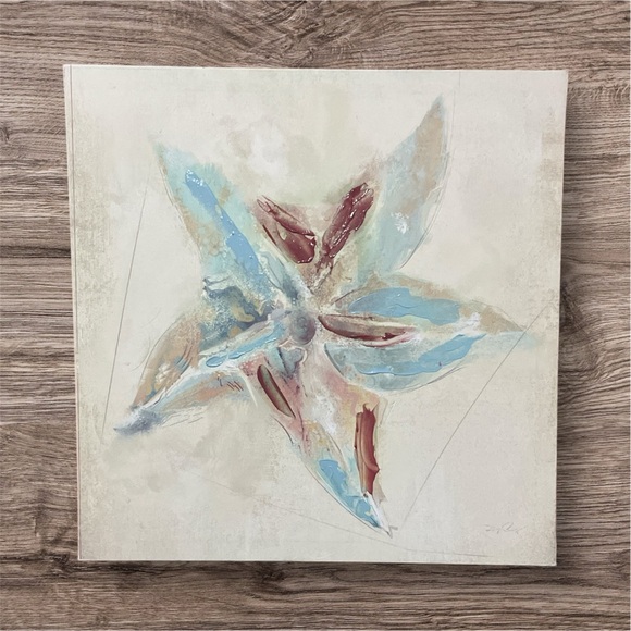 Other - Ocean Starfish Painted Canvas Wall Art.